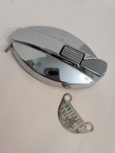 Jaguar XJS Convertible Chrome Fuel Gas Filler Cap Lid - No Key