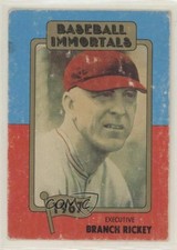 1980-84 SSPC Baseball Immortals 1st Printing Branch Rickey #105 HOF qp4