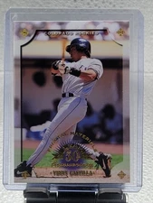 1998 Donruss Leaf Fractal Materials Vinny Castilla 1304/3250!