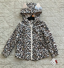 Hello Kitty 4T Windbreaker Leopard Print Bow Cat Ears Hood Jacket NWT — photo 2