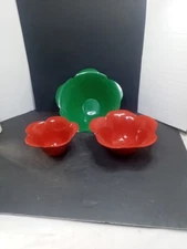 ❤️ Set Of 3 Flower Serving Party Bowls See Pics For Sizes 
