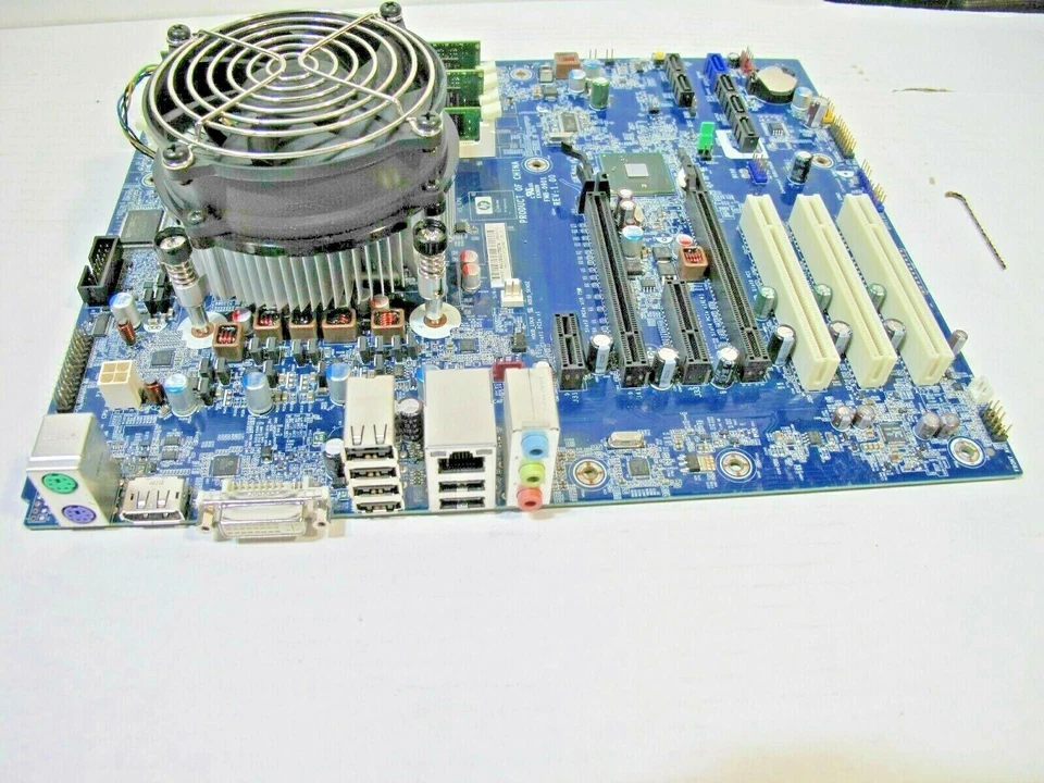 HP 506285-001 MOTHERBOARD WITH INTEL i3-530 CPU + 16GB RAM + FAN + HEATSINK - Image 2 of 2