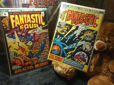 Fantastic Four 122 & 123  fn* Galactus Returns For Silver Surfer 1972 Lee J.Busc