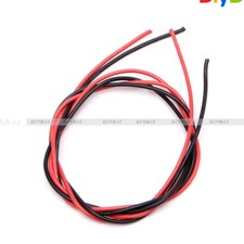 16 AWG Gauge Wire Flexible Silicone Stranded Copper Cables For RC Black Red