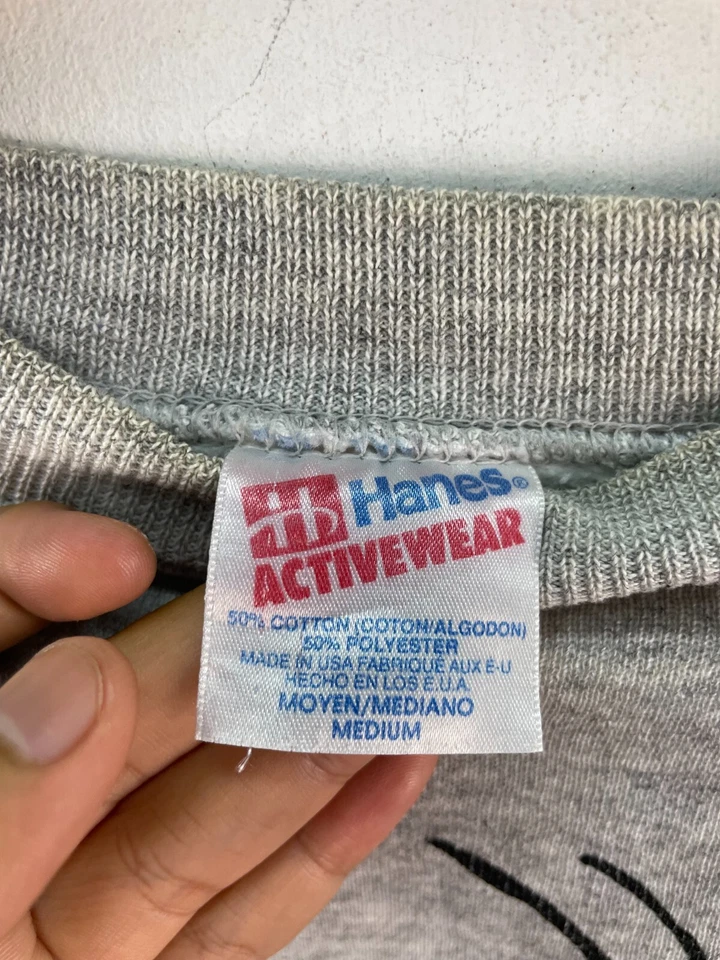 Sudadera De Colección Hanna Barbera Picapiedra Para Hombres M Gráfico Cuello Redondo Gris Hanes Foto 2 de 4