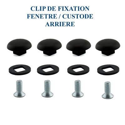 2 Clips Fixation Fenêtre Vitre Pour Peugeot Partner 106 107 205 206 306 406 - Référence OEM 857312