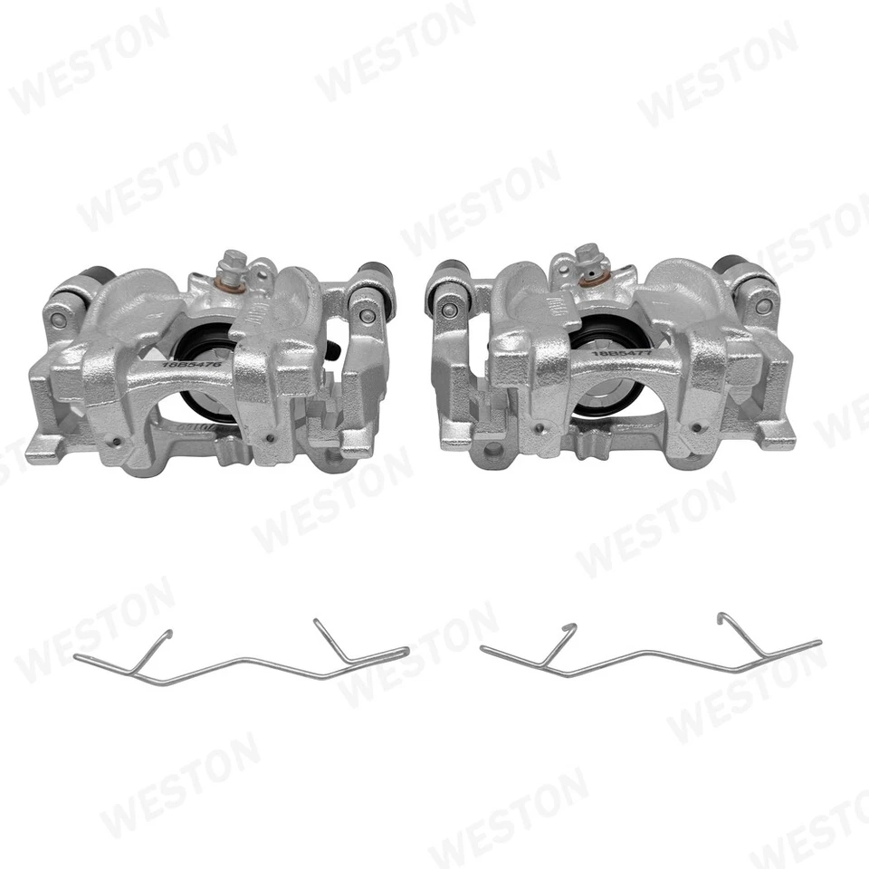 2PCS Rear Side Brake Caliper w/Bracket for 2013-22 Ford Edge Escape Lincoln MKC - Imagem 2 de 4