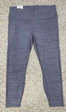 Active Life Women's size XX-Large Printed Pocket Tight Camo Grey Opal $89 Retail