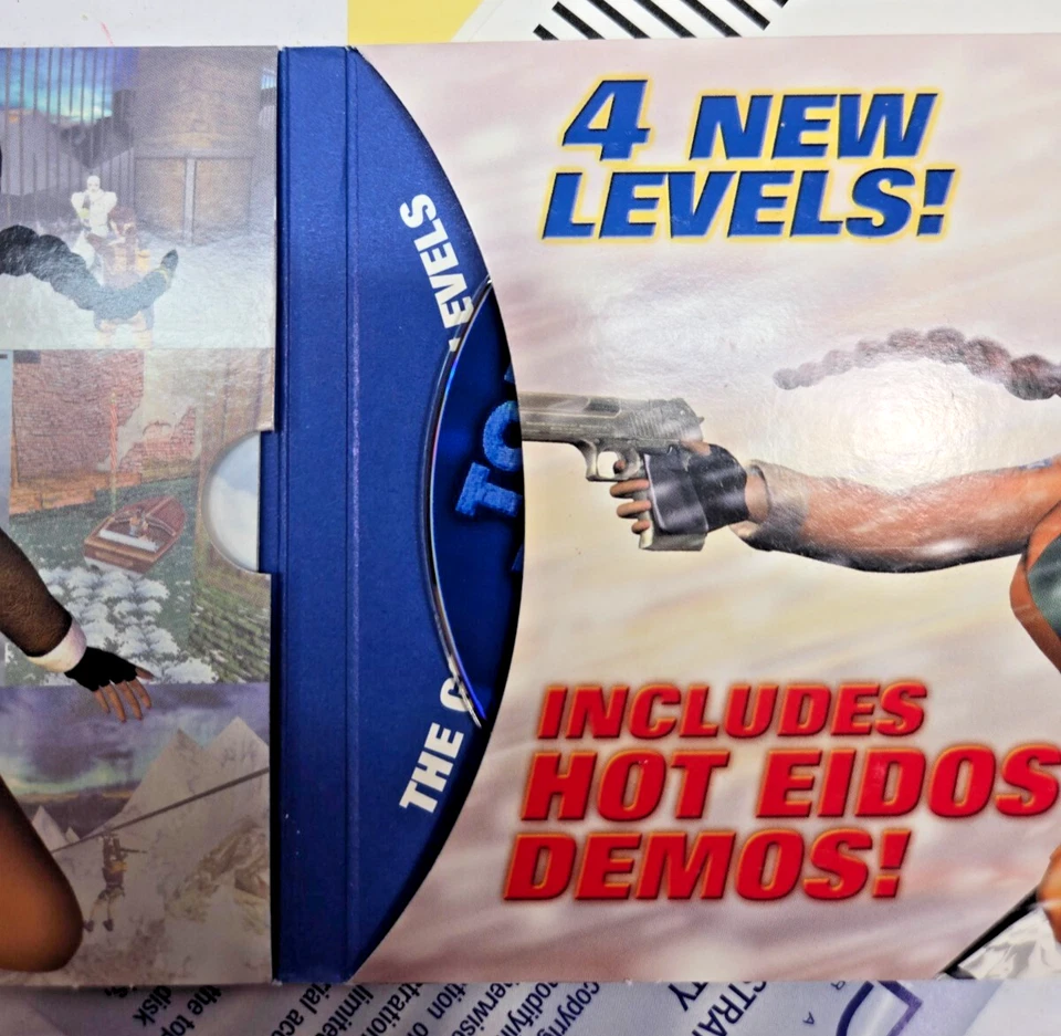 Tomb Raider II 2 Gold PC Vintage 1999 Caixa Trapézio Rara Completa - Imagem 4 de 4