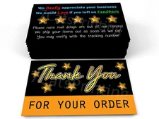 200 for eBay Seller Thank You Cards for Your Order Notes