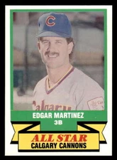 1988 CMC TRIPLE A ALL-STARS EDGAR MARTINEZ CALGARY CANNONS #34 NM-MT X8020