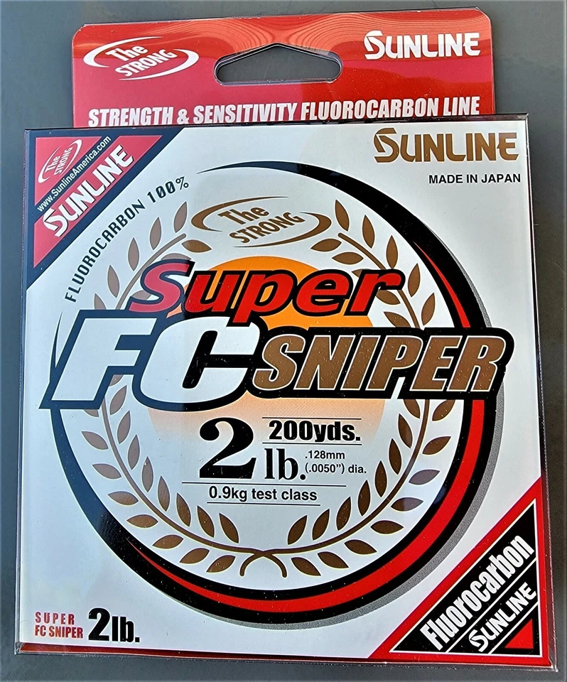 Línea de pesca transparente de fluorocarbono Sunline FC SNIPER elige cualquier libra tamaño carrete Foto 2 de 4