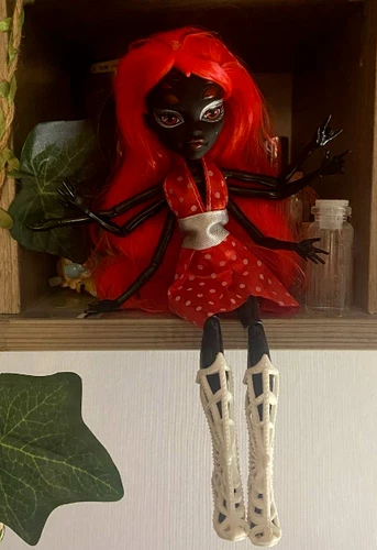 Black Wydowna Spider Doll Horror Doll High Quality Monster Doll Demon Prank Fear - Picture 7 of 8