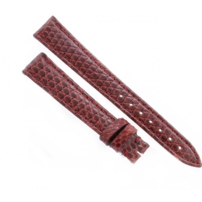 Bordeaux Semi-Gloss Lizard Strap 14/12 Flat B30B Classic Shape.