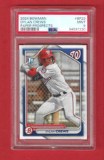 2024 Topps Bowman Paper Prospects Baseball Graded #BP23 Dylan Crews PSA 9