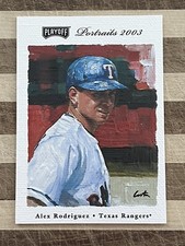 2003 Playoff Portraits Baseball Alex Rodriguez Card #65