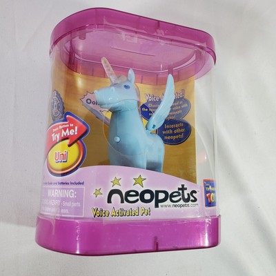 Blue UNI Unicorn Neopets VOICE ACTIVATED Thinkway 2002 SEALED BOX
