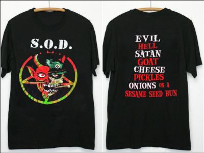 S.O.D. Band Vintage Stormtroopers Of Death Black All Size S-5Xl 