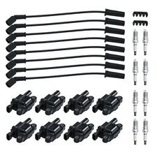 Spark Plugs And Wire And Coil Packs Ignition Coil Set For GM 4.8 5.3 6.0 6.2 7.0