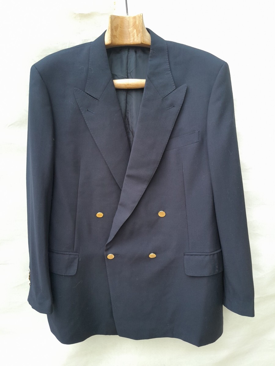 Vintage Burberry Double Breasted Blazer Mens Extra Large