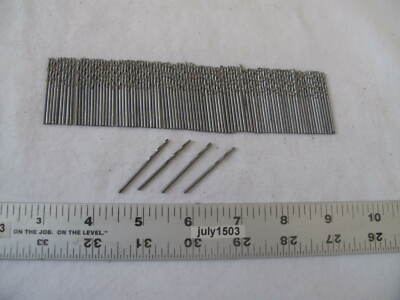 (100) NEW  1/16'' High Speed Steel Twist Drill Bits Rotary Tool for Dremel (DC)