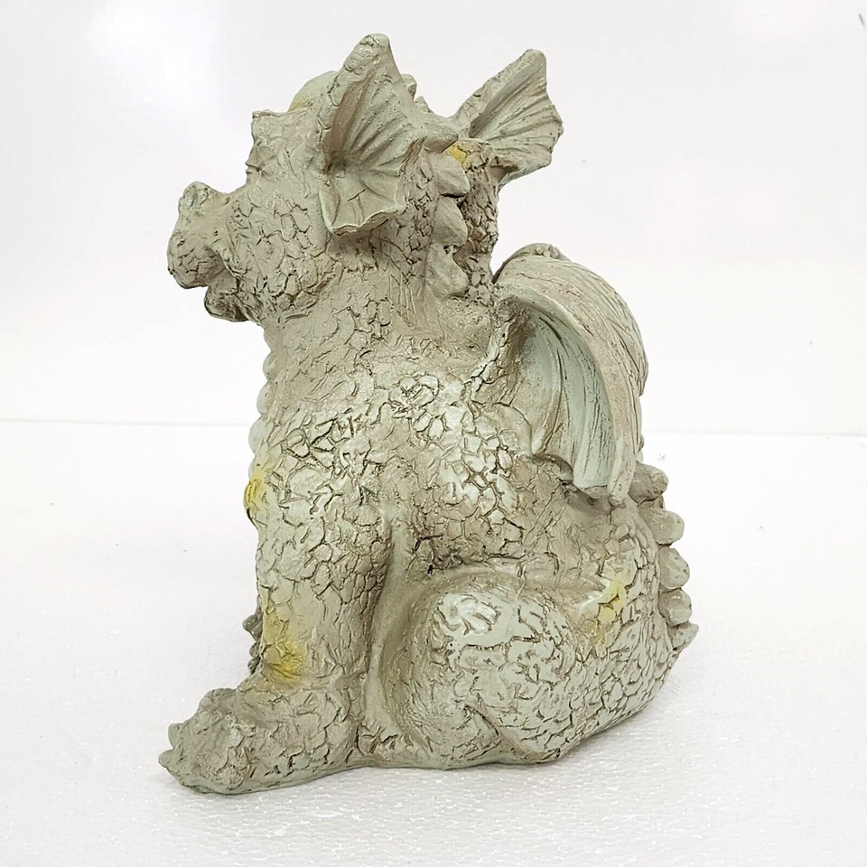 Precioso dragón parejas enamoradas decoración patio exterior resina pintada a mano, ¡NUEVO! Foto 3 de 4