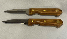 Farberware Professional Pairing Knives Set of 2 Brown Wooden Handles
