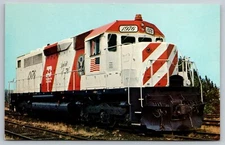 Postcard A 238, Burlington Northern 1976, Electro-Motive, Chicago, Illinois