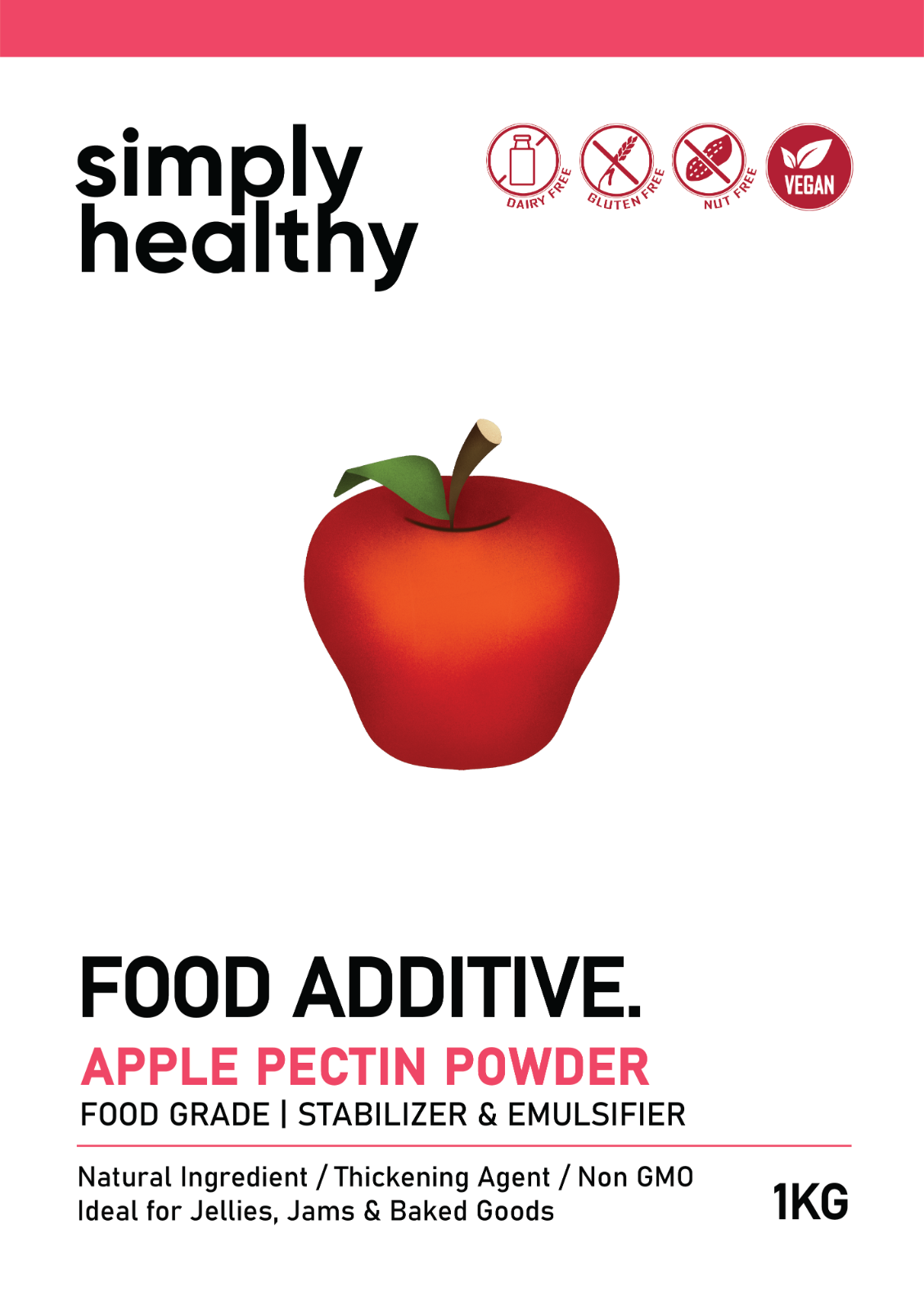 Pectin Powder 1kg, Food Grade High Methoxyl Pectin, 100 Pure