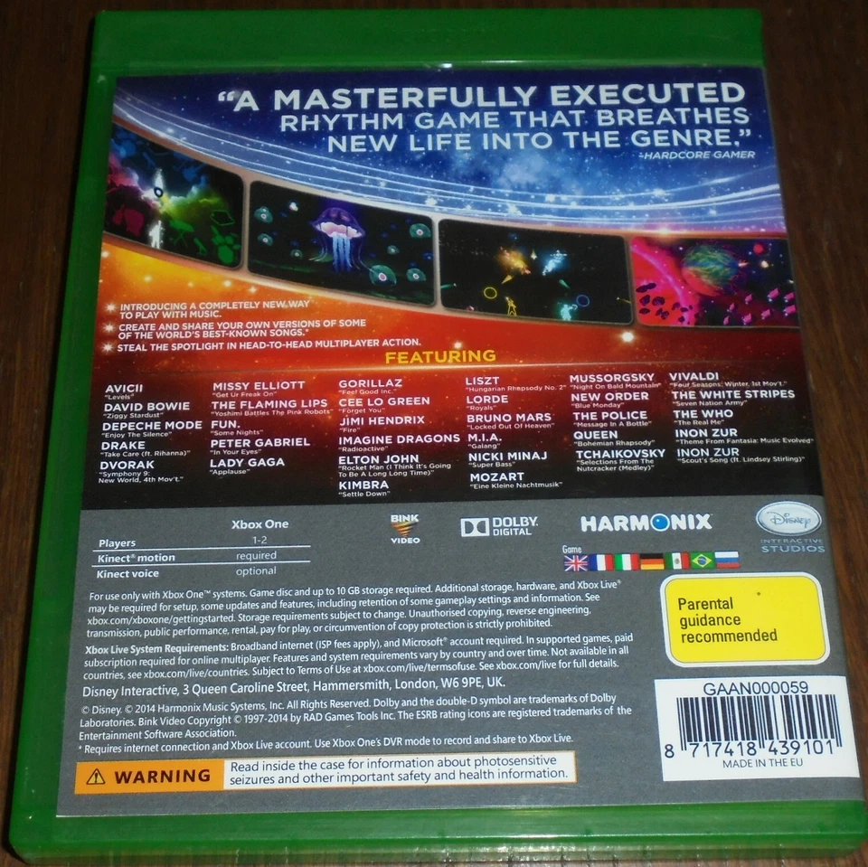 XBOX ONE GAME DISNEY FANTASIA MUSIC EVOLVED PAL BRAND NEW (REQUIRES KINECT) - Image 2 of 2