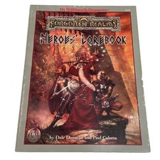 Heroes' Lorebook Forgotten Realms AD&D Dungeons Dragons TSR 96 VTG bk GAME 9525