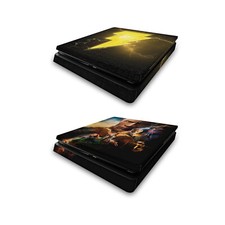 OFFICIAL BLACK ADAM GRAPHIC ART VINYL SKIN DECAL FOR SONY PS4 SLIM CONSOLE
