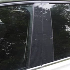 6PCS For Ford Focus Hatchback 2012-19 Carbon Fiber Look Window Pillar Posts Trim