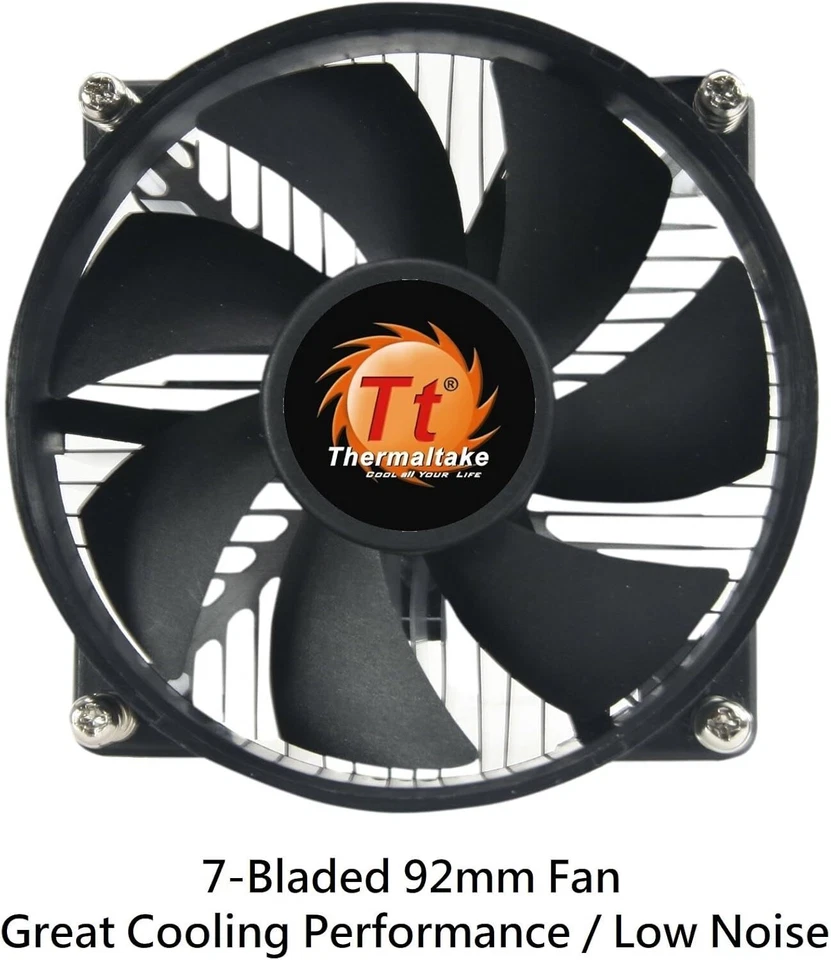 Thermaltake 7-bladed 92mm 4-Pins PWM Aluminum Extrusion CPU Cooling Fan - Image 3 of 3