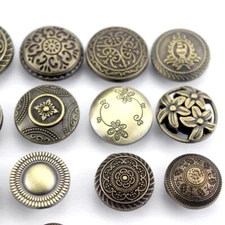 10Set Metal Press Studs Button Snap Fasteners Sewing Leather Craft Clothes Bags
