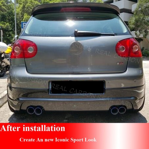 Carbon Fiber Rear Roof Spoiler Window Wing Fit for Volkswagen Golf 5 MK5 2005-09 - Picture 3 of 15