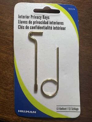 WOW! Hillman Privacy Keys 701579 - Set of 2 (Kwikset & Schlage) & FAST FREE SHIP