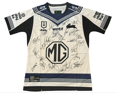 SOUTH SYDNEY RABBITOHS Team Signed 2024 Anzac Rugby