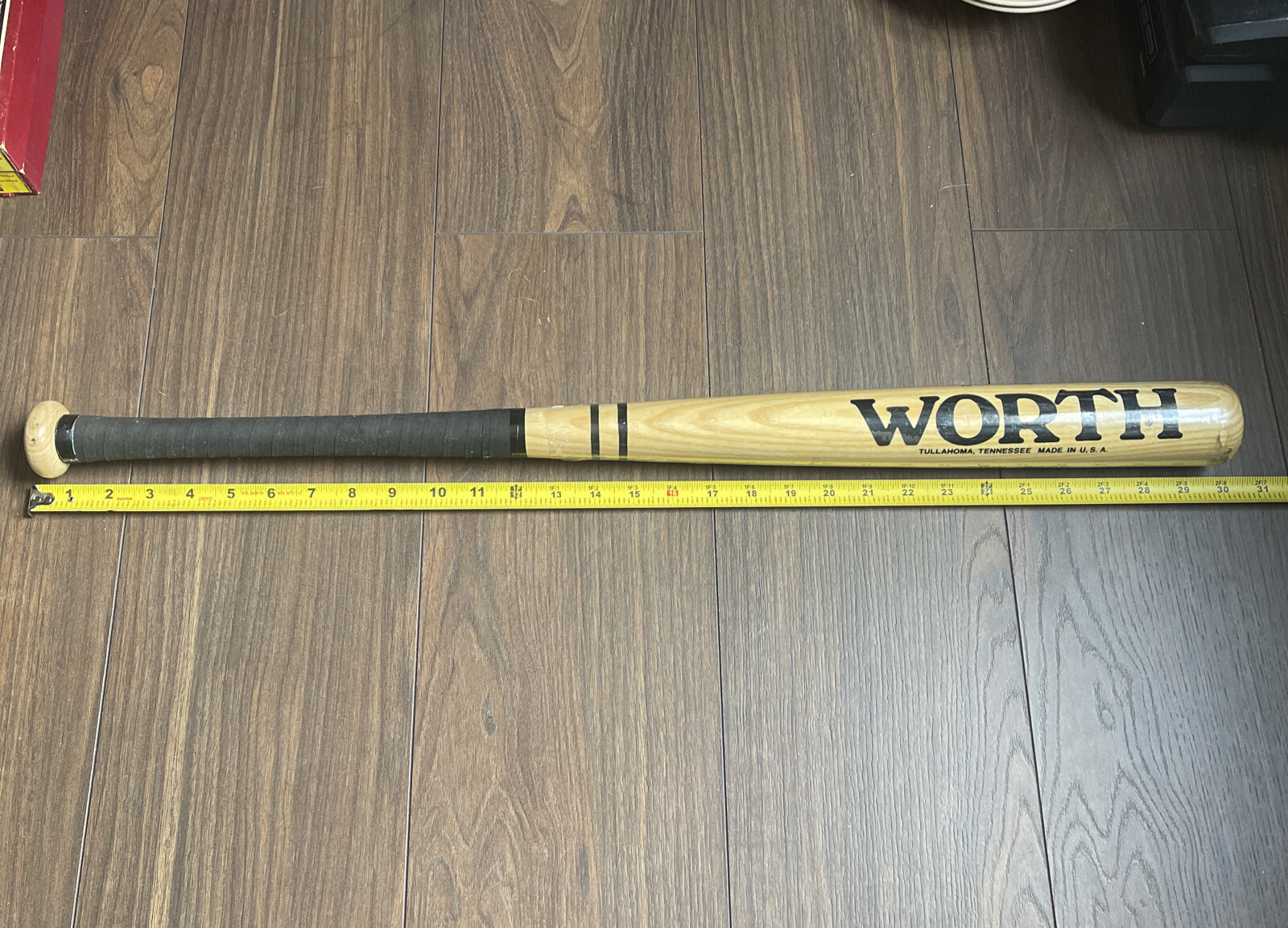 Vintage WORTH POWER STROKE 30" Wooden Official Softball Bat Model 90SB