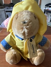 VTG Paddington Bear 10 Darkest Peru EdenToys Plush Yellow Raincoat Hat Teddy