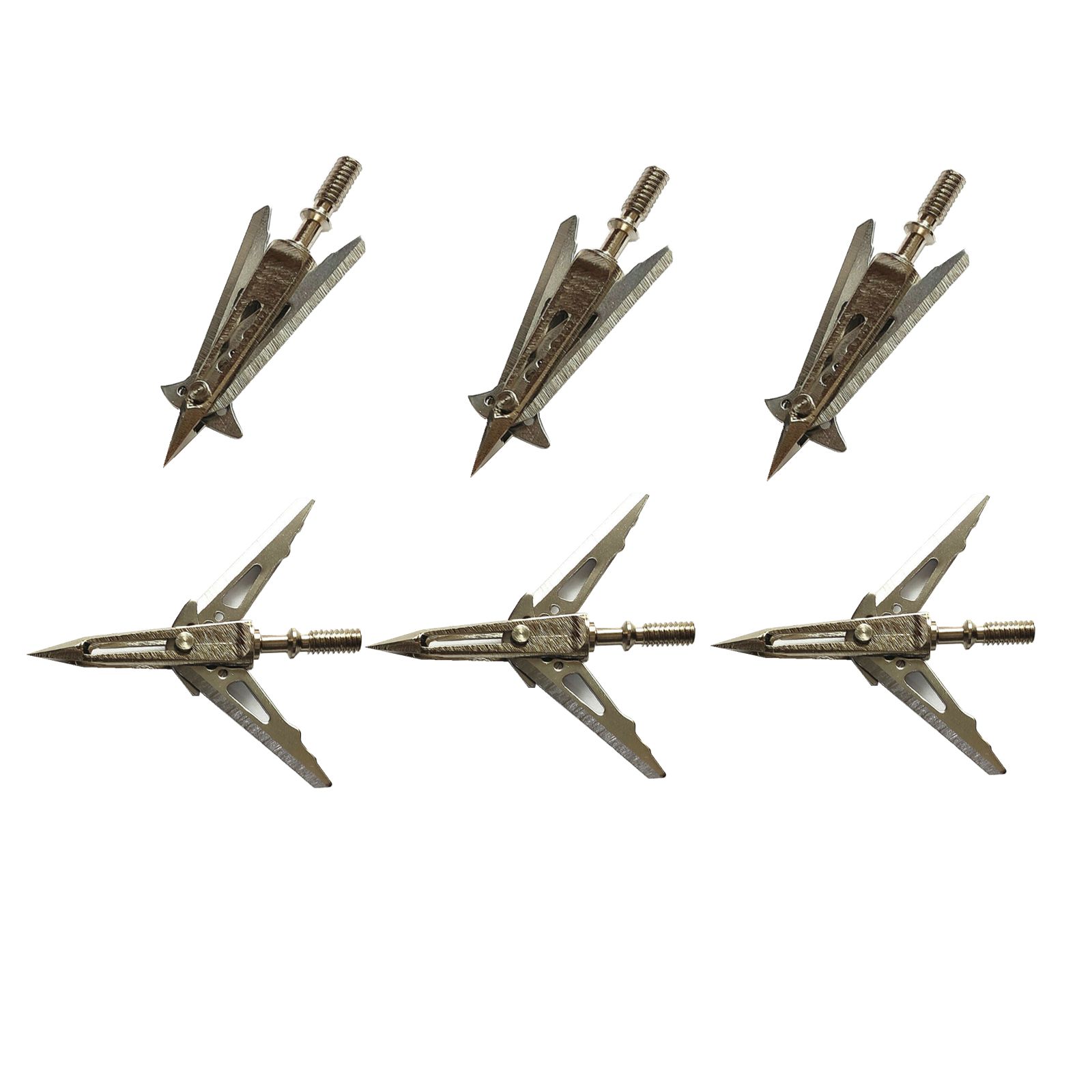 Archery Crossbow Broadheads Compound Bow Arrowhead 2 Blade Iron 100