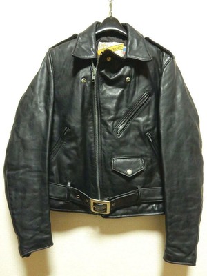 Blouson Perfecto En Cuir Schott One Star - Taille M - Noir - Occasion En Parfait état