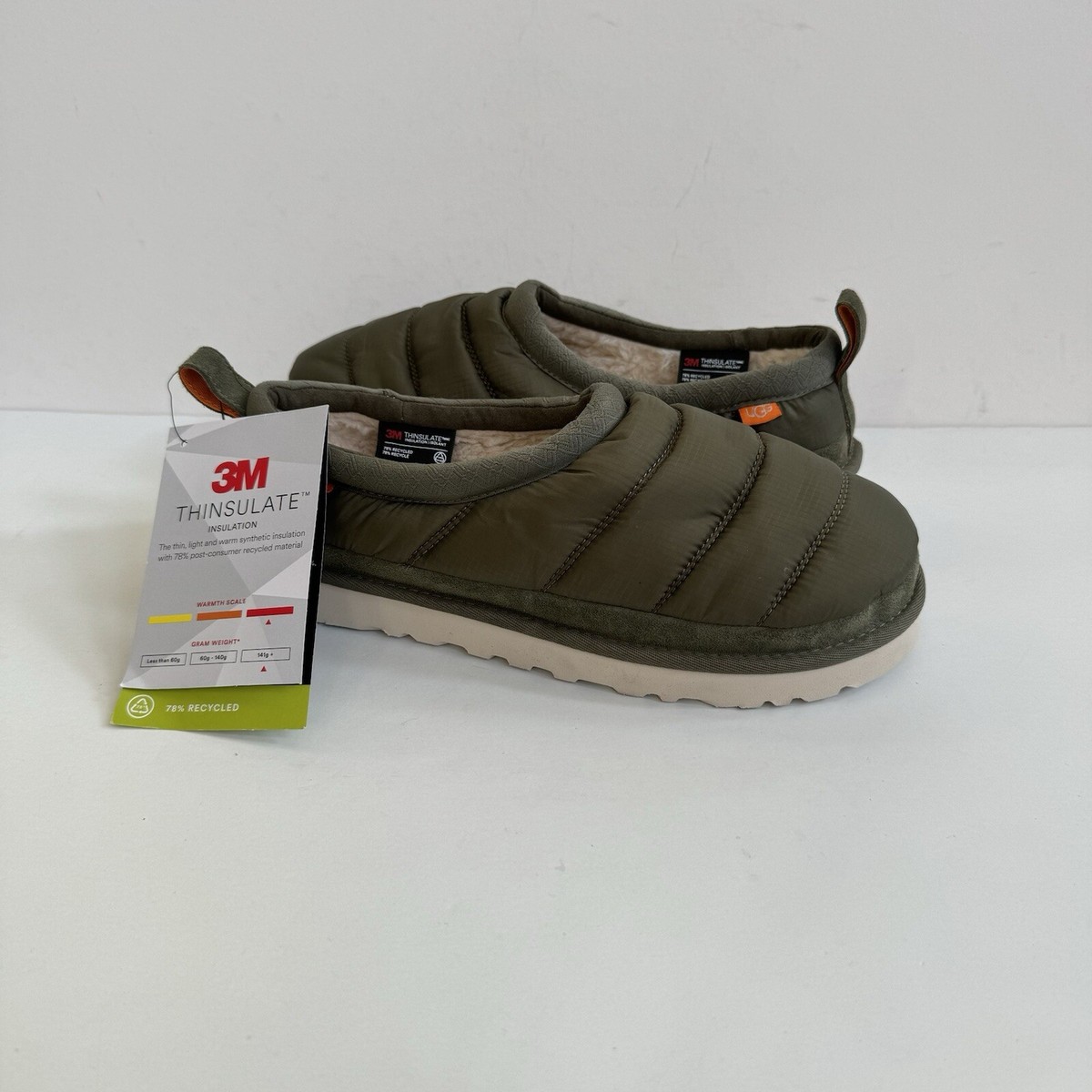 UGG MEN TASMAN LTA BURNT OLIVE MOCCASIN SLIPPERS US 9 / EU  display picture 1