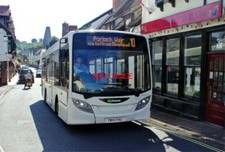 PHOTO  FIRST 44933 YW14FHU AN  ADL ENVRO 200 IN PORLOCK SOMERSET. TUESDAY 16TH A