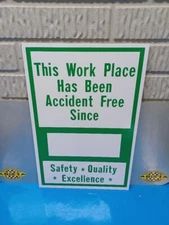 FUNNY WORKPLACE SAFETY SIGN FILL IN THE BLANK GARAGE ART MAN CAVE BAR RESTAURANT
