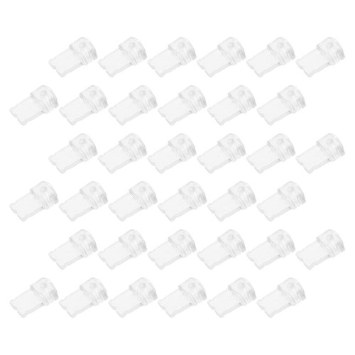 100pcs Dust Plugs For Mobile Phones: Compatible For Apple - Transparent