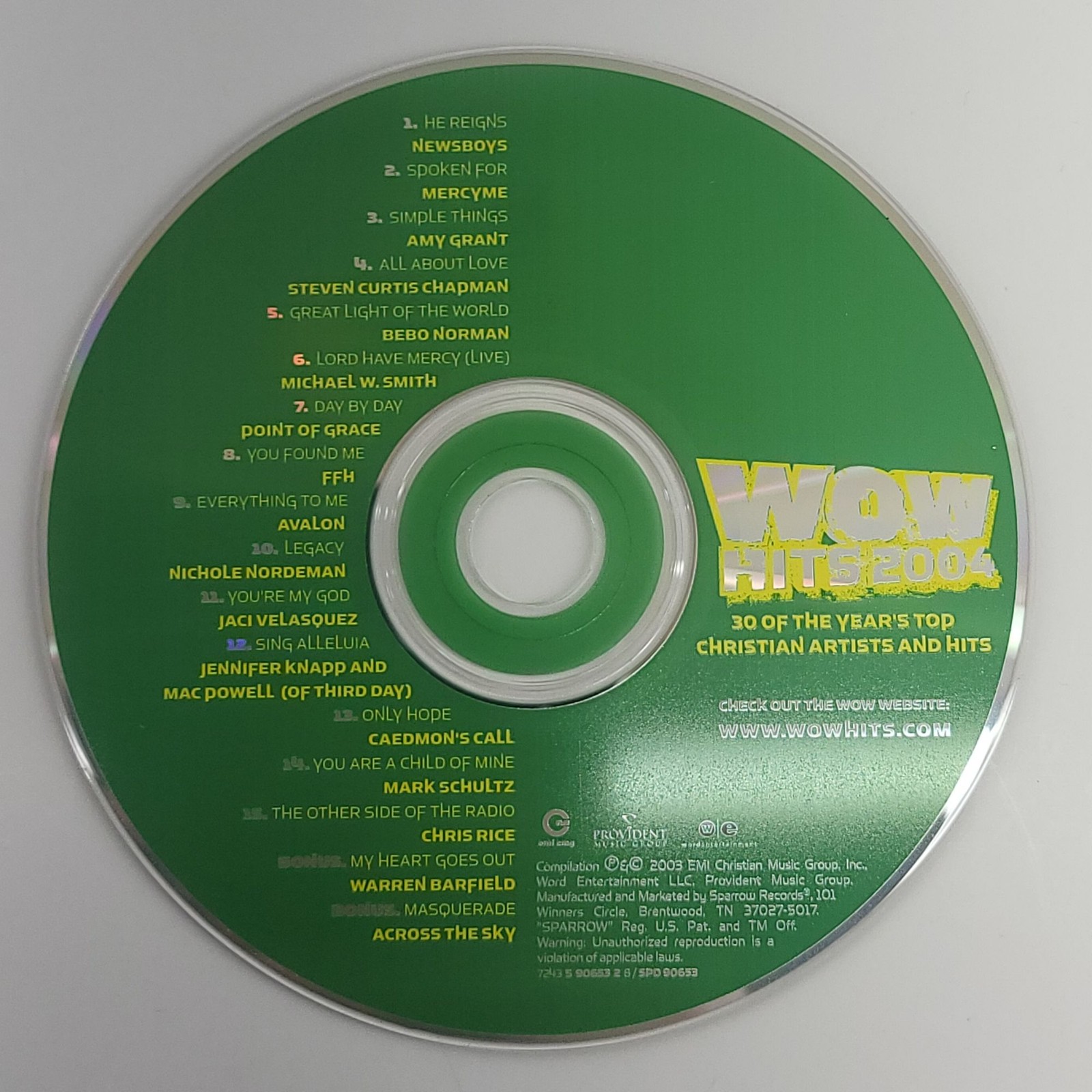WOW Hits 2004 Christian Music CD Pop Worship