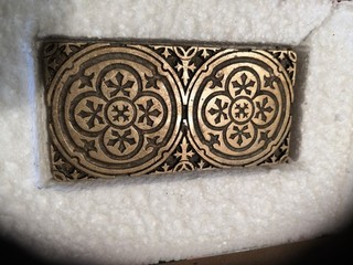 Véritable fer à dorer en laiton bronze