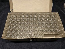 Lot Of 68 VINTAGE Clear Glass Vials With Screw-Cap Lids - 40 mL