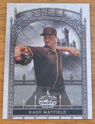 2024 Leaf Trinity Steel Silver Laser #S-59 Kash Mayfield Padres Prospect /290